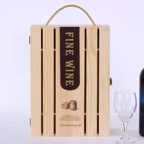 China Custom Wooden Packaging Gift Wine Box