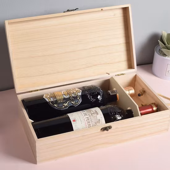 China Custom Wooden Packaging Gift Wine Box