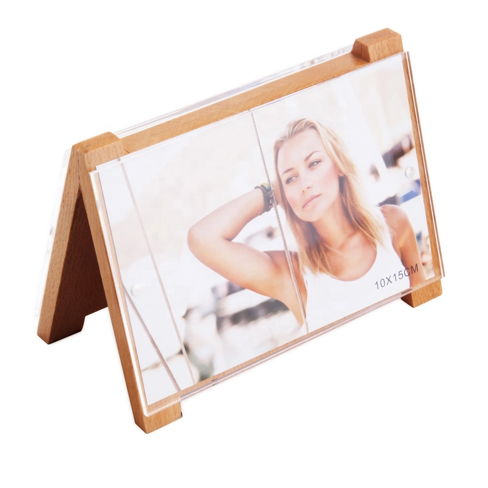 Wooden Acrylic Magnetic Photo Frame Wooden Acrylic Picture Frame