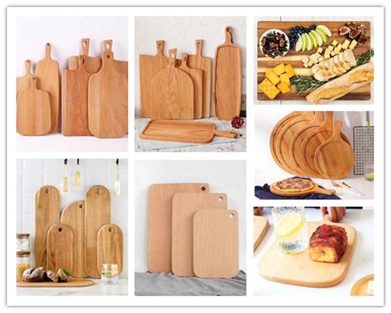 Factory Price Eco-Friendly Bamboo/Wood/Wooden Cutting Board for Pizza/Fruit/Vegetables/Bread/Food/Meat