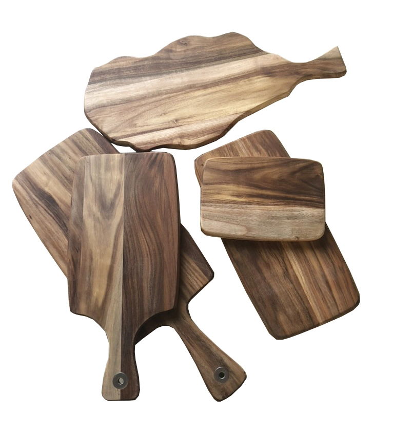 High Quality Acacia Chopping Board with Various Shapes Wood Cutting Board