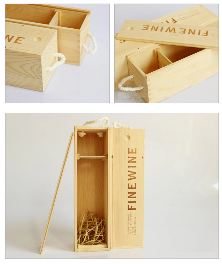 Factory Whole Sale Kinds of Packing Box Gift Box Wooden Wine Box