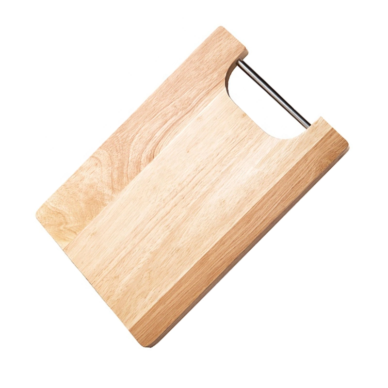 Rubber Wood Chopping Board/Cutting Board with Handle