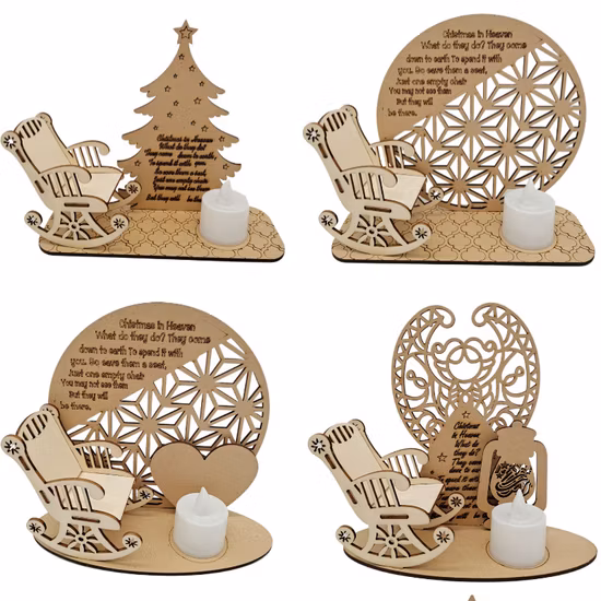 New Wood DIY Angel Christmas Tree Holiday Ornaments Home Gift Decoration