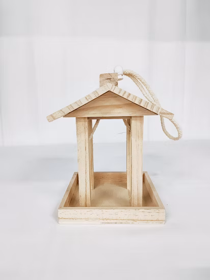 Sdbf001 Bird Cage Wooden Bird Table Wooden Bird Feeder for Wholesale
