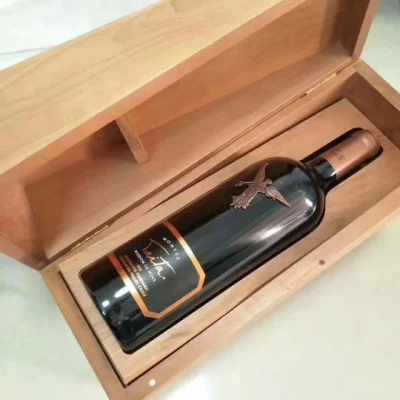 Luxurious Wooden Wine Bottle Gift Box Printing